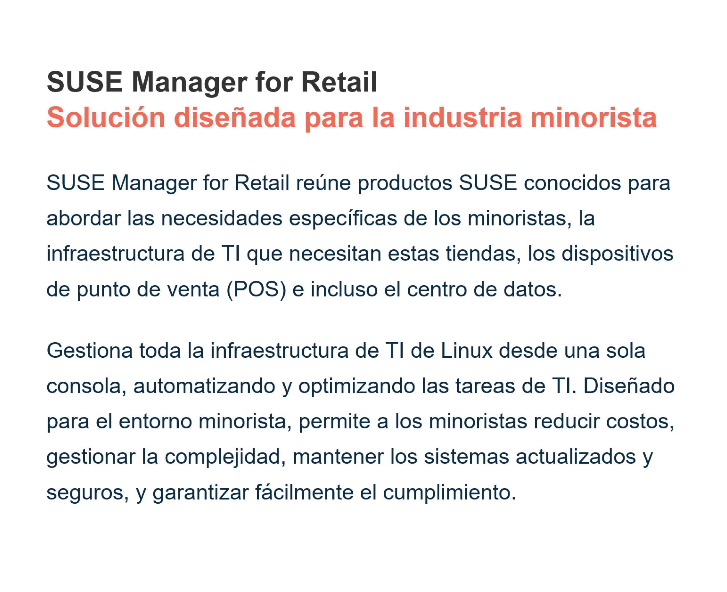 SUSE Manager for Retailevent